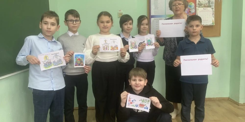 Миссионерское мероприятие в начальных классах ГБОУ Школа №1412 от храма преподобного Сергия Радонежского в Бибиреве