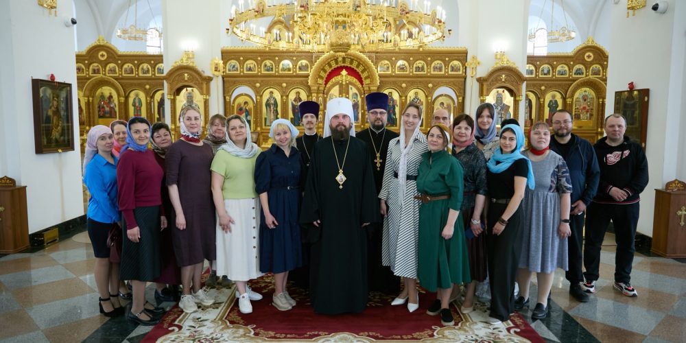 Митрополит Арсений совершил молебен в храме Успения Пресвятой Богородицы в Останкине накануне открытия при храме кризисного центра для женщин, оказавшихся в трудной жизненной ситуации
