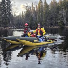 Молодежь храма Покрова Пресвятой Богородицы в Медведкове совершила сплав по реке Укса